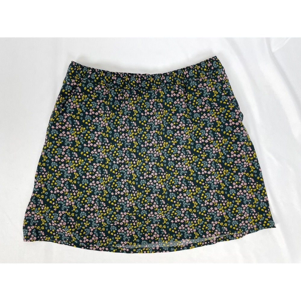 Toad & Co. Sunkissed Weekend Skort Medium Floral Black Star Print Floral Pullon